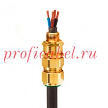 Ввод для бронированного кабеля, латунь  М32 32 SS2K PB